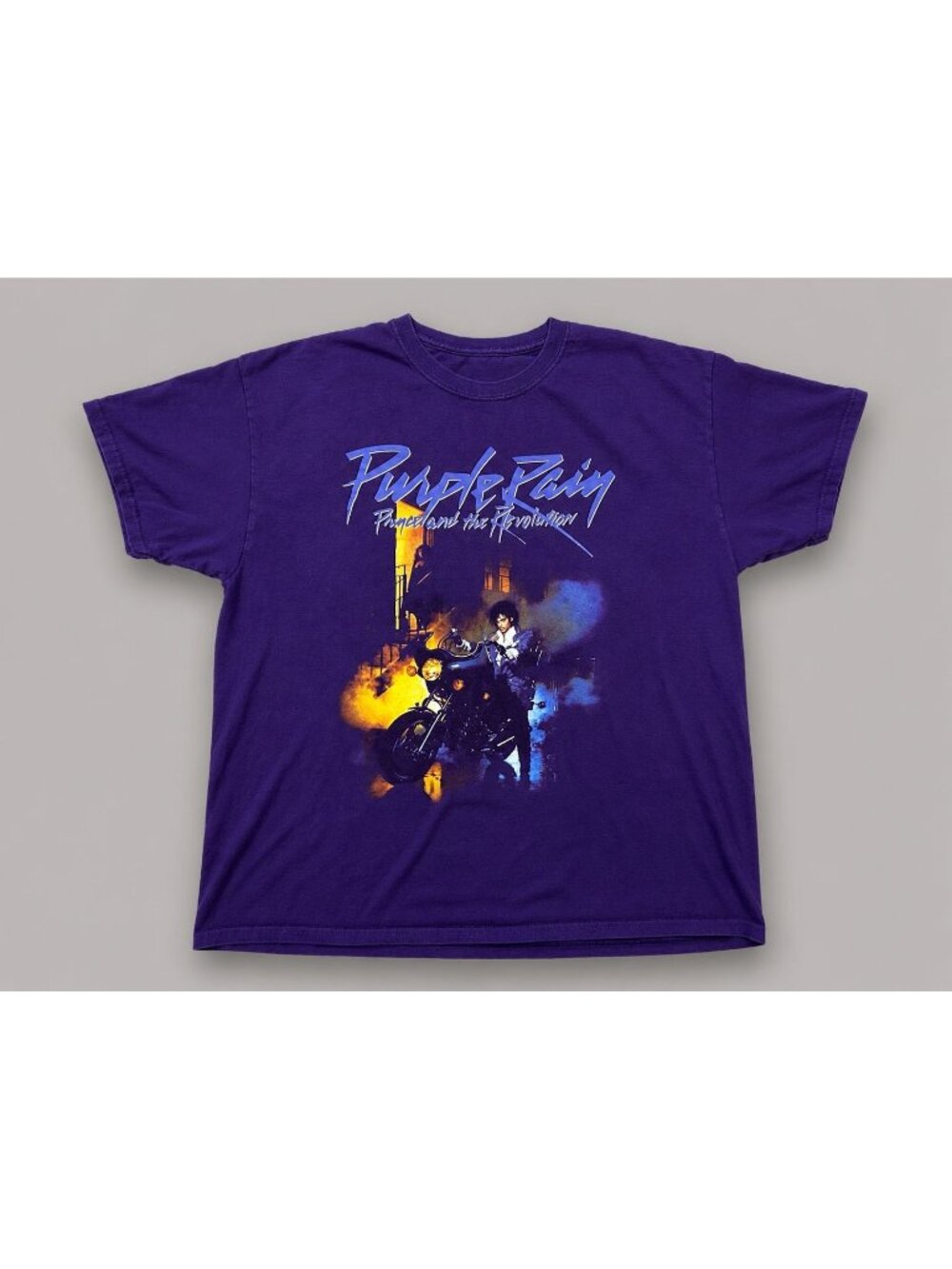 Prince Estate Purple Rain T Shirt XL album Crew Neck 100% Cotton Graphic Tee